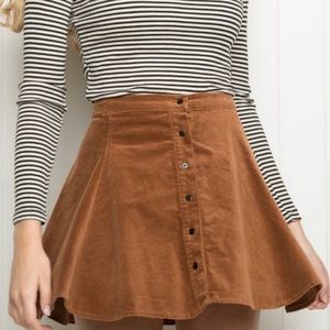 Brandy Melville Mini Circle Button Skirt